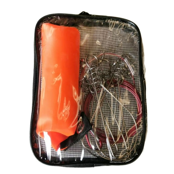 ZPAQI Fish Stringer with Stainless Steel Snaps, Live Fish Wire Rope Lock for Fishing