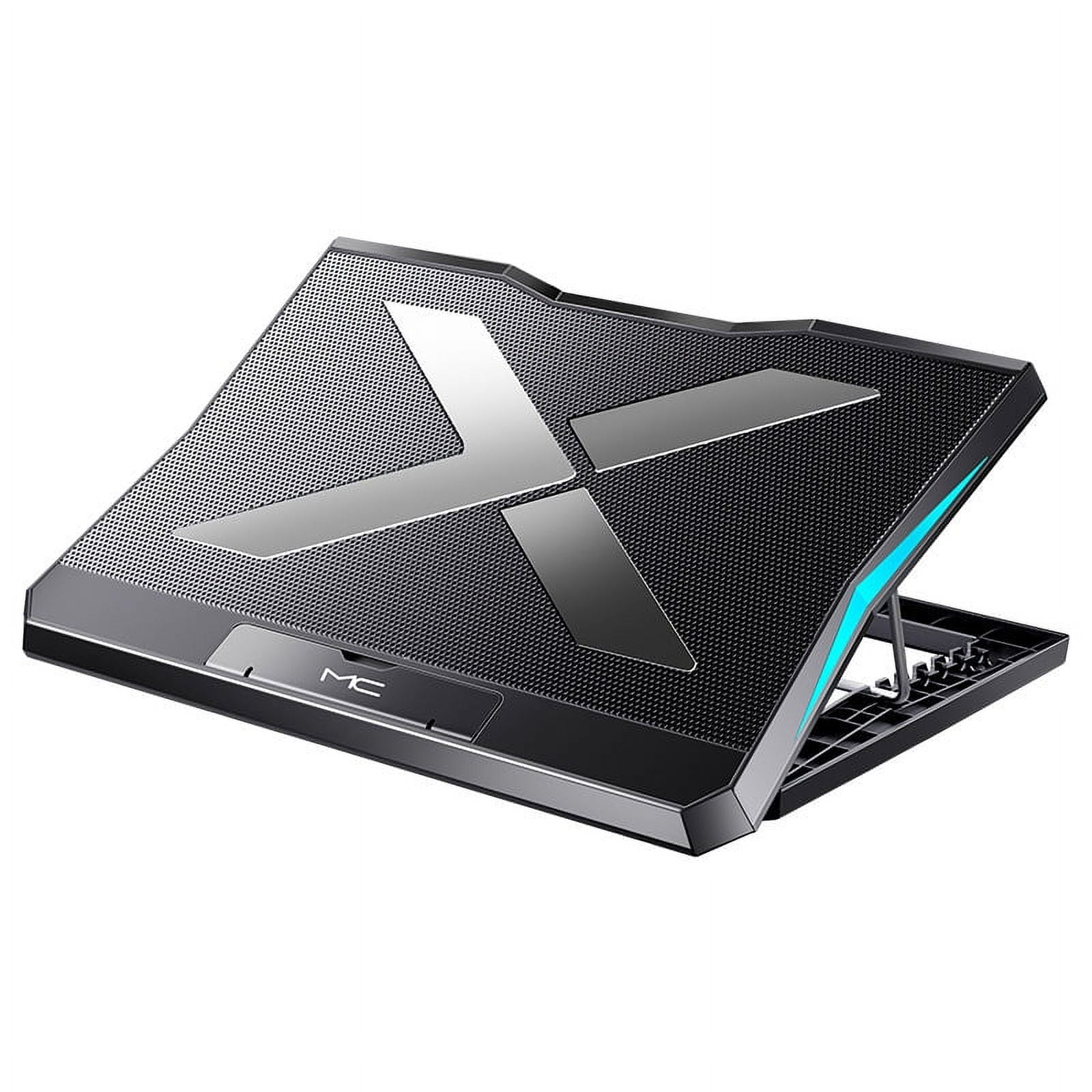 ZPAQI Foldable Laptop Base Stand for 12-17inch Notebook with Six Cooling Fans 2xUSB