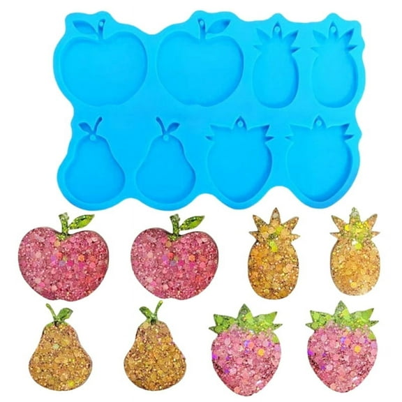 ZPAQI Fruit Pear Mold DIY Epoxy Earrings Silicone Mold Resin Craft Mold For Valentine's Day gifts