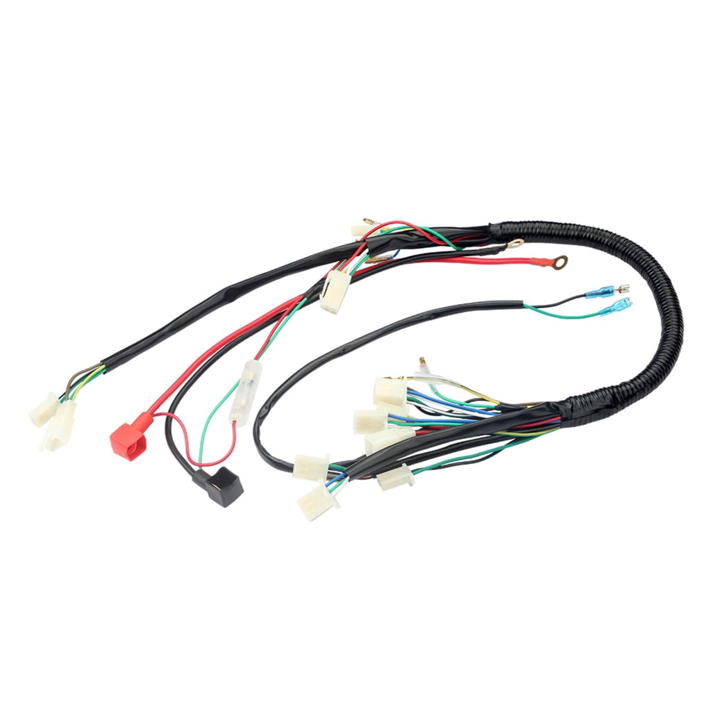 ZPAQI Full Electric StartEngine Wiring Harness for 50-125cc Bike ATVMoped