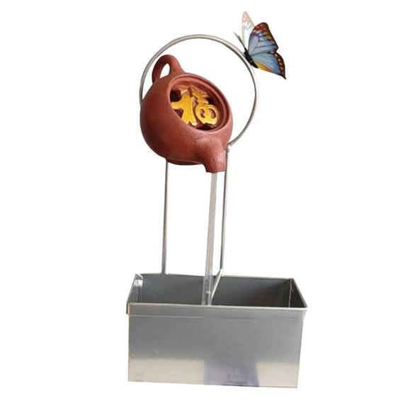 ZPAQI Garden Rectangular Iron Flower Vase for All House Plant Flower Herb Pot