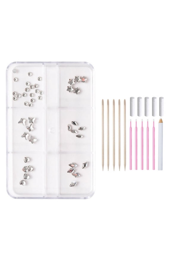 Gem Bling Dental Teeth Jewelry Set with Box Colorful Rhinestone Tooth Gem Decor For Valentine's Day Gift