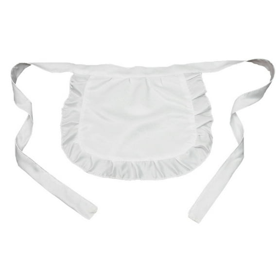 ZPAQI Girls Cosplay Waist Apron Tight Costume Ruffled Maid Apron Half Apron