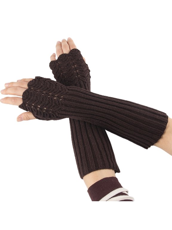 Glove Cosplay Darkly Ninja Mitten Oversleeve Women for Sun Block Cycling G