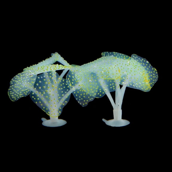 ZPAQI Glow In The Dark False Coral Ornament Aquarium Underwater Artificial Plant