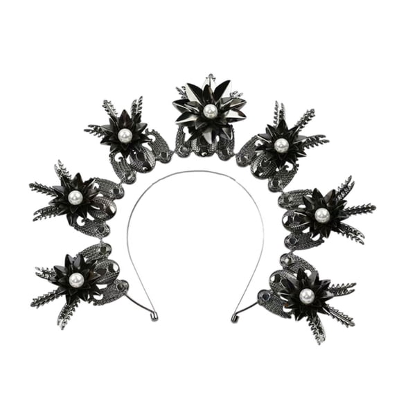 ZPAQI Halos Crown Headpiece Gothic Headdress Goddess Headband Women Hair Accessories For Valentine's Day Gift