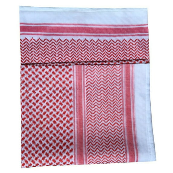 ZPAQI Headscarf Shawl Desert Keffiyeh Arabic Plaid Neck Scarf Wrap Headwear