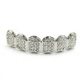 thumbnail image 1 of ZPAQI Hip-Hop Rapper Gold/Silver Plated Mouth Caps Custom Teeth Braces Top Bottom, 1 of 13