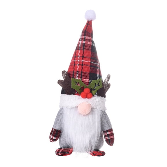 ZPAQI Holiday Gnome Handmade Swedish Tomte Christmas Elf Decoration Antlers Dwarf Swedish Gnomes Ornaments