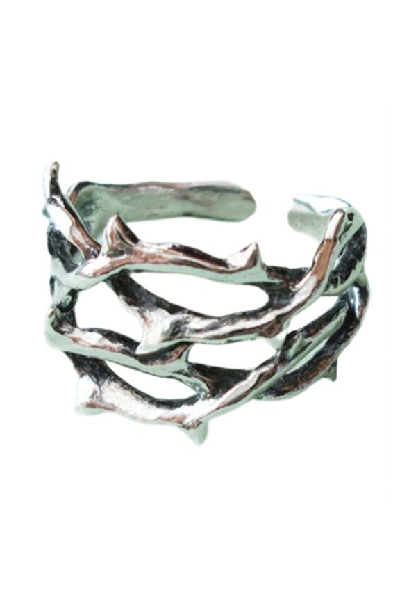 Hollow Thorn Rings Hip-Hop Punk Party Concert Jewelry Thorn Adjustable Rings