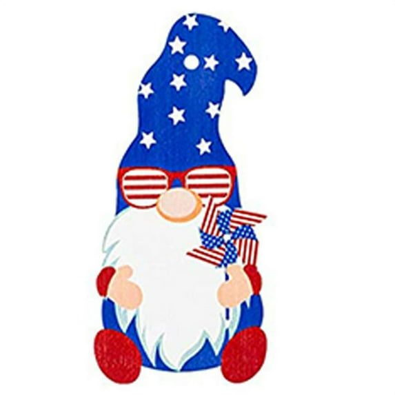ZPAQI Independence Day Gnome Hanging Patriotic Acrylic Pendant Tree Hanger Decorations