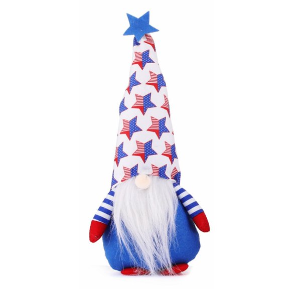 ZPAQI Independence Day Gnome Star Patriotic Veterans Day Tomte 4th of July Gift Dwarf Elf Scandinavian Ornaments Kitchen Tiered Tray Decoration