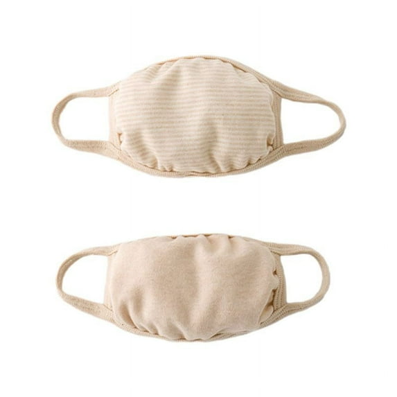 ZPAQI Infant Kids Baby Cotton Dustproof Mouth Mask 2-Layer Breathable Anti-Fog Haze Half Face Cover Washable Elastic Mouth-Muffle Random Color