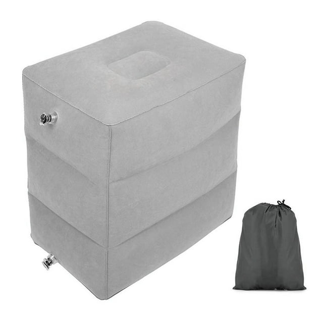 ZPAQI Inflatable Foot Rest Pillow for Travel Kids Adult Airplane Travel