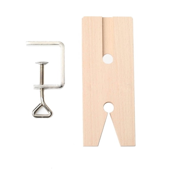 ZPAQI Jewellers Bench Pin Clamp Wooden Clamp Jewellery Making Vice Wood Workbench