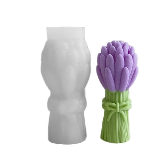 ZPAQI Lavender Bouquets Shaped Figure Mold Suitable for Hand-Making Enthusiasts