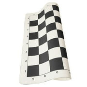 ZPAQI Leather Chess Board Roll-up Tournament Chess Mat Non Slip Soft Chessboard