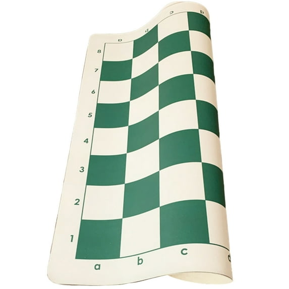 ZPAQI Leather Chess Board Roll-up Tournament Chess Mat Non Slip Soft Chessboard