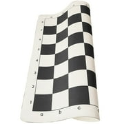 ZPAQI Leather Chess Board Roll-up Tournament Chess Mat Non Slip Soft Chessboard