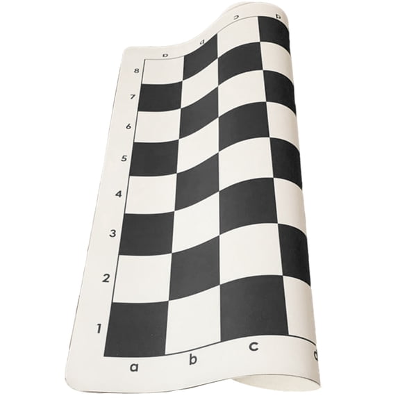 ZPAQI Leather Chess Board Roll-up Tournament Chess Mat Non Slip Soft Chessboard