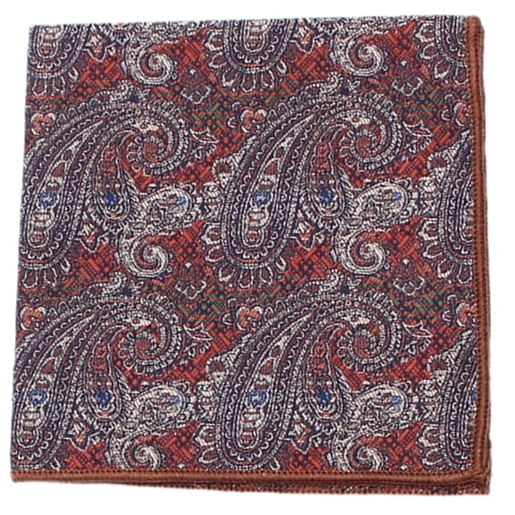 ZPAQI Men's Silk Pocket Square Handkerchief for Formal Occasion and Weddings