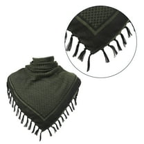 ZPAQI Mens Shemagh Scarves Keffiyeh Square Scarf with Tassels Thicken Arab Headscarf