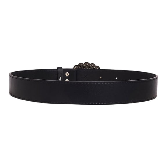 ZPAQI Metal Buckle Waist Belt for Girl Western PU Belt for Dress Jeans Adjustable