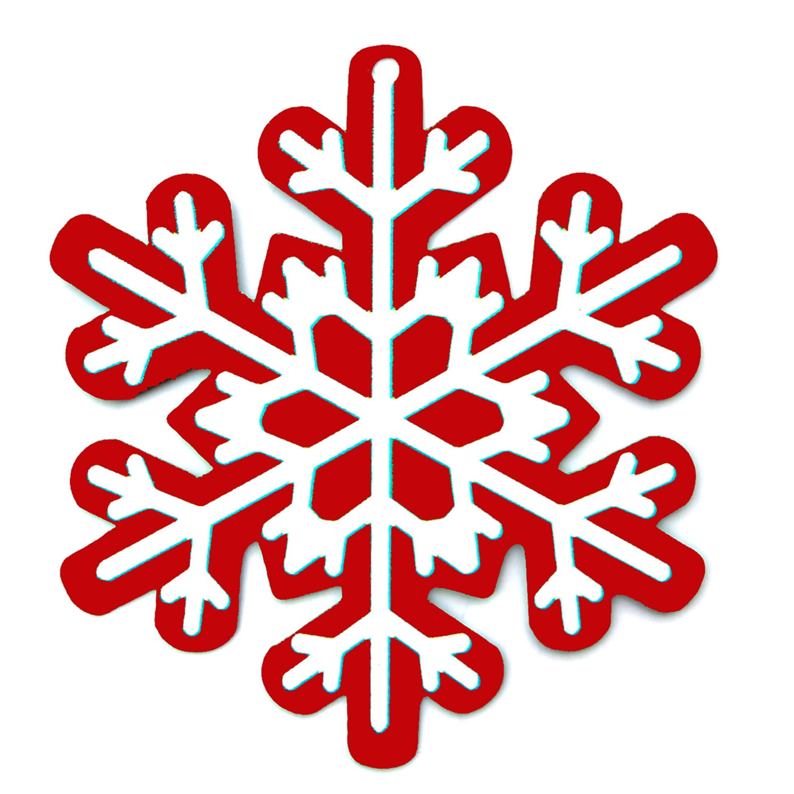 ZPAQI Metal Snowflake Ornament Christmas Tree Hanging Decor for Christmas Party Home Wall Door