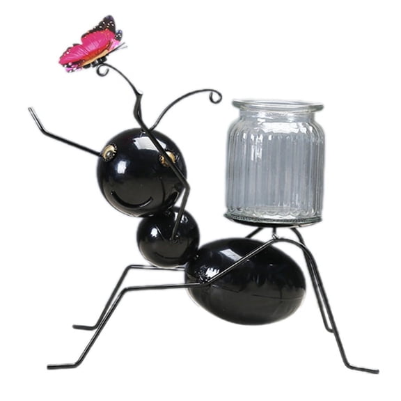 ZPAQI Metal bug Figurines Iron Art Ant Beatle Ladybird Locust Garden Ornaments