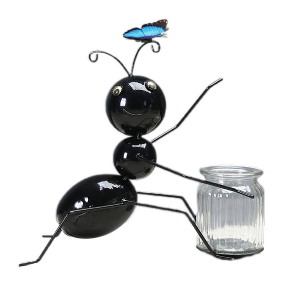 ZPAQI Metal bug Figurines Iron Art Ant Beatle Ladybird Locust Garden Ornaments