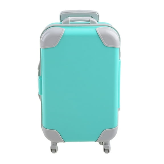 ZPAQI Mini Trolley False Dolls Travel Suitcase Packing for Case Eyelashes Packaging Box Simulation Luggage Storage Box
