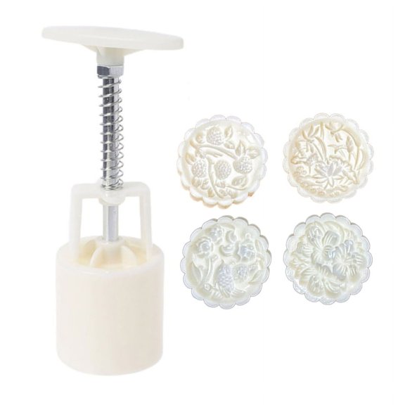 ZPAQI Moon Cake Molds Cartoon Flower Shaped DIY Baking Moulds for Mid-Autumn Festival