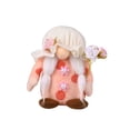 thumbnail image 1 of ZPAQI Mother's Day Gnome Ornament Holding Flowers Love Heart Crafts Decor, 1 of 16