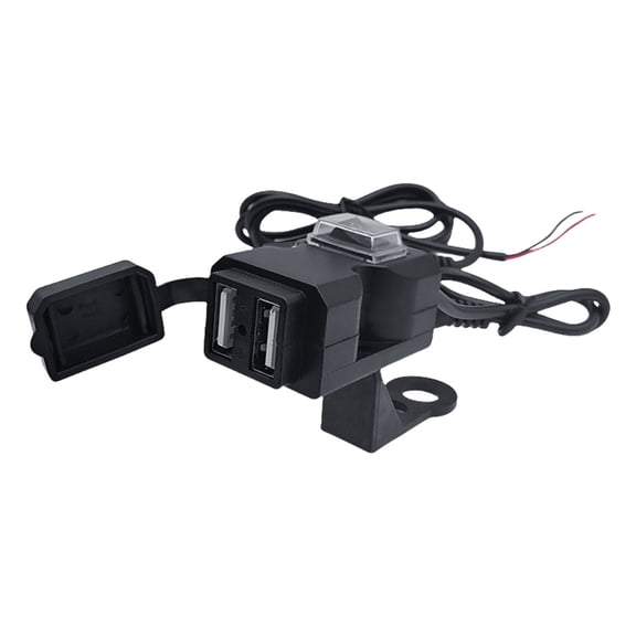 ZPAQI Motorcycle Handlebar USB Chargers with Double Port Interface for Electric Bikes
