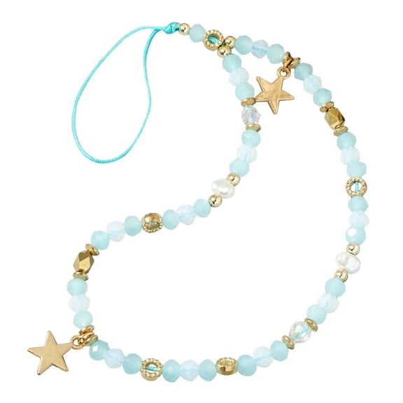 ZPAQI Multicolor Mobile Phone Chains Telephone Jewelry Beaded Strap Beaded Lanyard