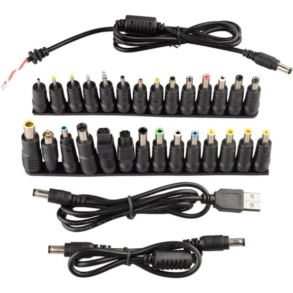 ZPAQI Multifunctional Laptop Charger Adapter Plug Kit 28 Pieces for Different Devices