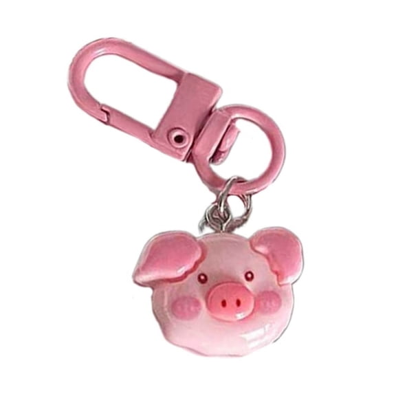 ZPAQI Multifunctional Pig Keyring Decorative Bag Pendant Pig Keychain for Backpack