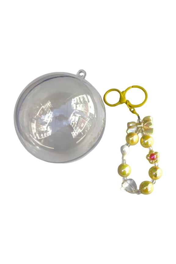 Multifuntional Acrylic Globe Keychain 10cm Unique Desk Ornament Key Holder