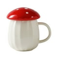 ZPAQI Multipurpose Ceramic Mushroom Coffee Cup Tea Cups Lovely Mushroom