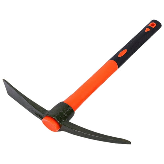 ZPAQI Multipurpose Garden Mattock 15 Inch, Fiberglass Handle, for Digging Paving Tasks