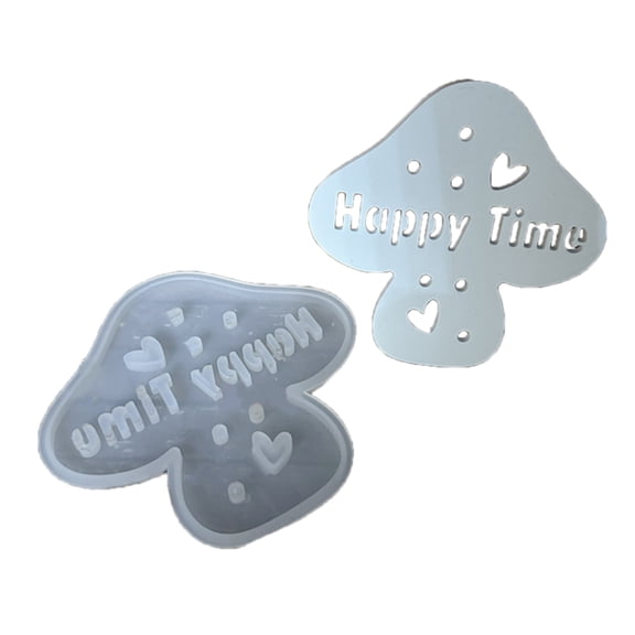 ZPAQI Mushroom Nightlight Silicone Mold with LED Soft Glow Night Lamp Making Mould