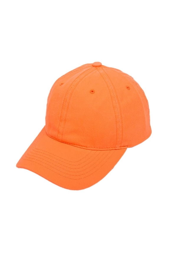 Neon Solid Color Baseball Cap High Visibility Sunscreen Snapback Trucker Dad Hat