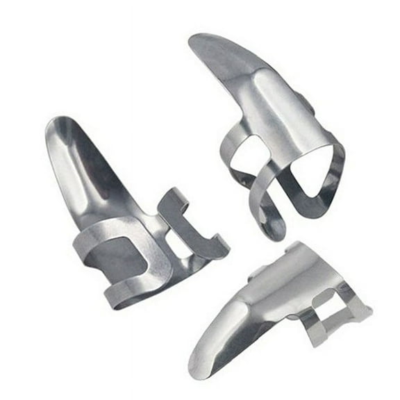 ZPAQI New 3Pcs Guitar Finger Pick Plectrums Slide Stainless Steel For Banjo Ukulele