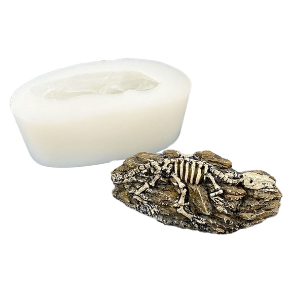 ZPAQI Non-toxic DIY Dinosaur Fossils Silica Gel Mold Candy Box Home Table Decoration