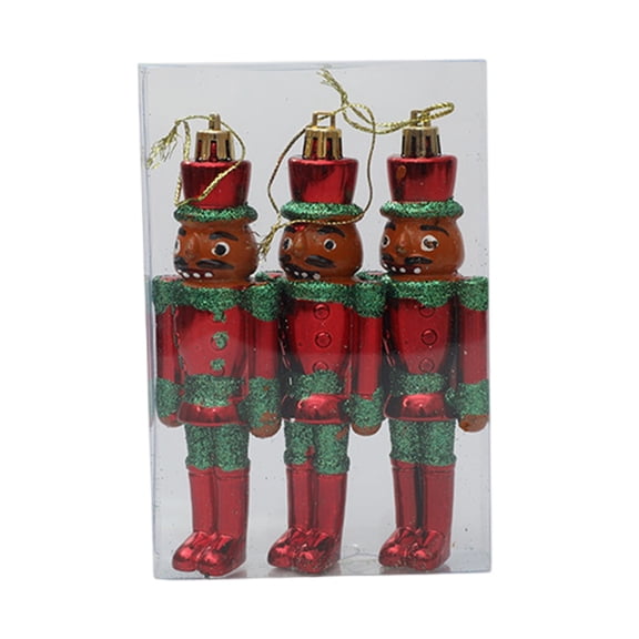 ZPAQI Nutcrackers Soldier Figures Puppet for Festival Christmas Tree Hanging Decors