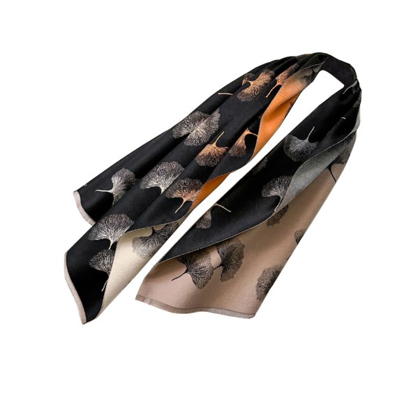 ZPAQI Oversized Shawl Wrap Leaf Print for Women Warm and Soft Multicolor Wrap