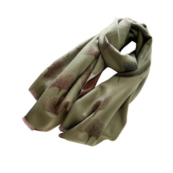 ZPAQI Oversized Shawl Wrap Leaf Print for Women Warm and Soft Multicolor Wrap