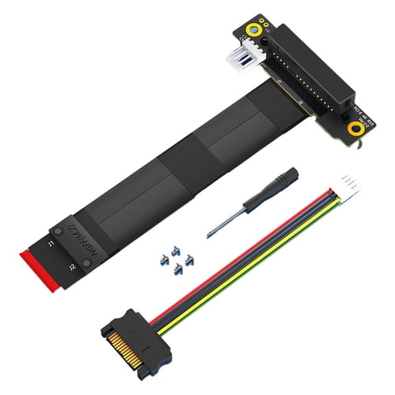 ZPAQI PCIE 4X to M.2 Key M Extension Cable Graphics Card Risers Adapter Card Replace