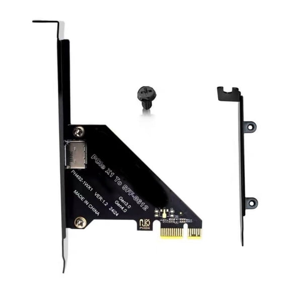 ZPAQI PCIe 4.0 x4x1 Adapter to Oculink SFF 8612 Supporting SFF8639 External