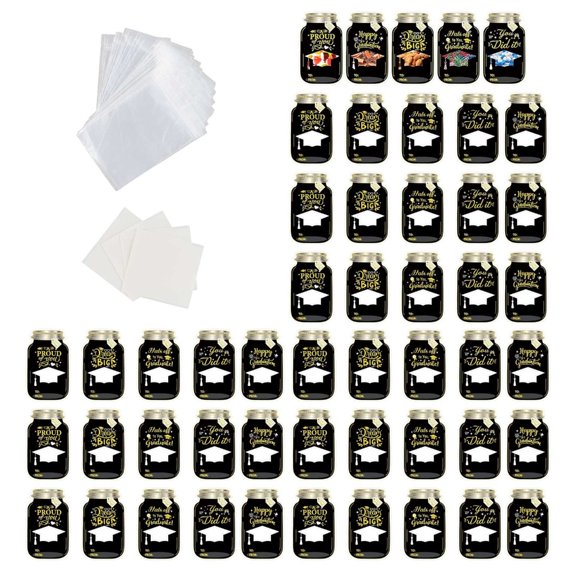 ZPAQI Pack of 50 Party Cards for Classroom Exchange Unique Graduation Greeting Card